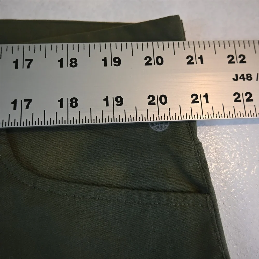adidas 40x32 Green Performance Straight 5 Pocket Golf Mens Pants